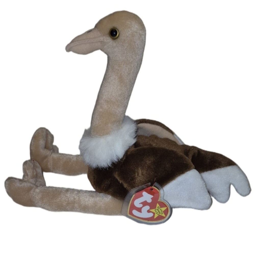 97 Ty Beanie Baby Plush Stretch The Ostritch 1997 Vintage